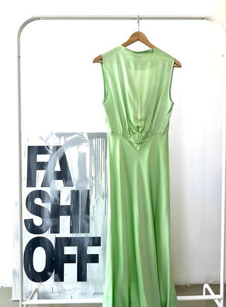 Abito in satin menta