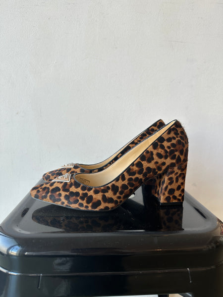 Décolleté in cavallino Leopard