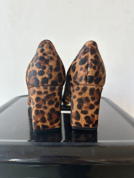 Décolleté in cavallino Leopard