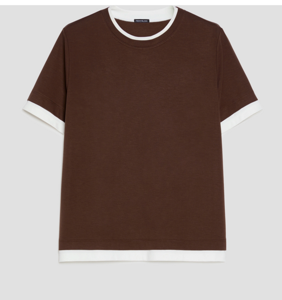T-shirt boxy cioccolato