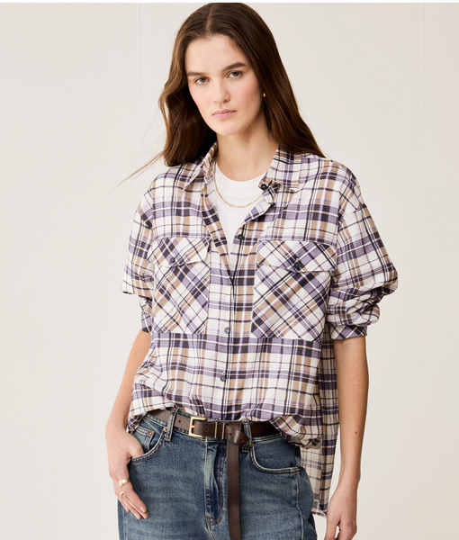 Camicia in voile checked