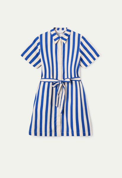 Abito a righe blu