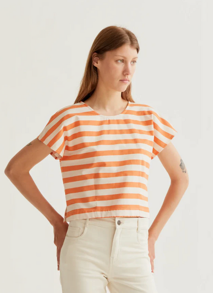 Top righe arancio