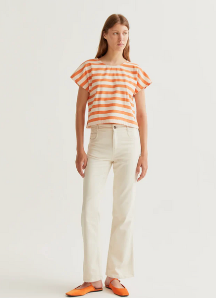 Top righe arancio