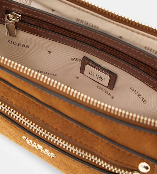 Borsa tracolla pelle cognac