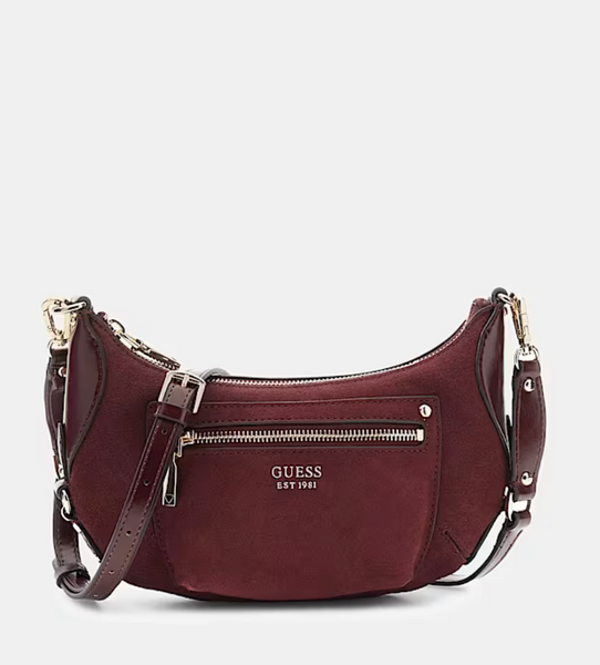 Borsa tracolla pelle burgundy