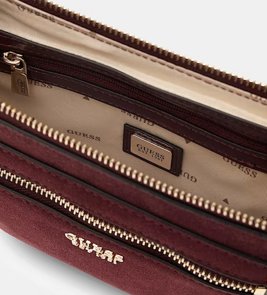 Borsa tracolla pelle burgundy