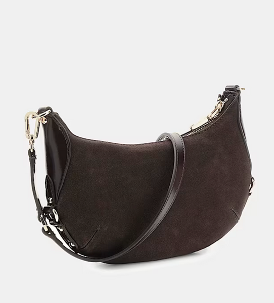 Borsa tracolla pelle cioccolato
