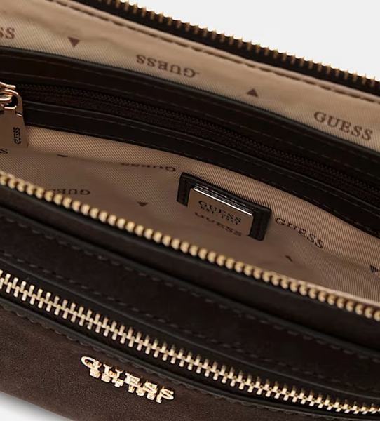 Borsa tracolla pelle cioccolato