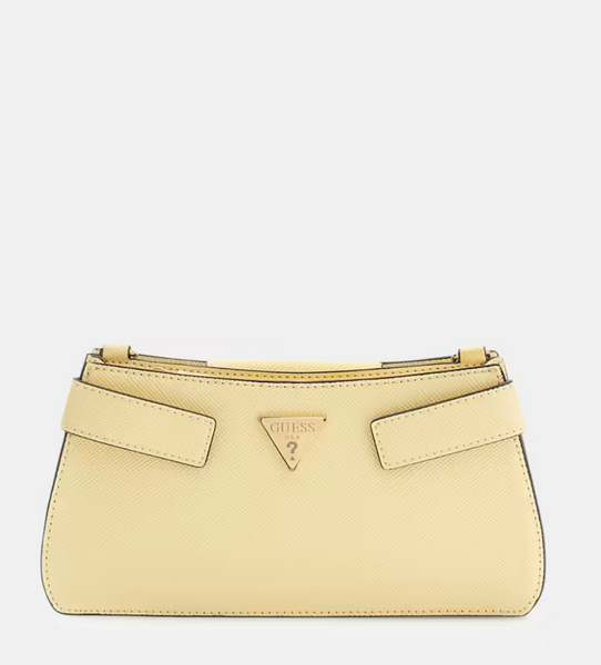 Borsa tracolla in saffiano gialla