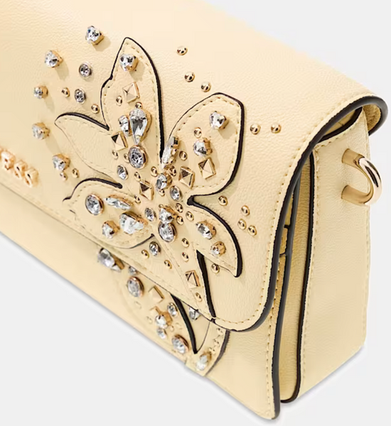 Borsa a spalla gioiello gialla