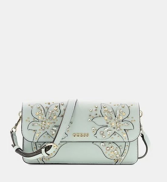 Borsa a spalla gioiello salvia
