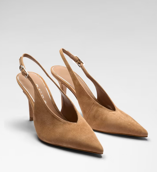 Sling Back in suede
