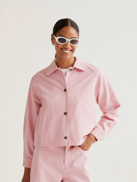 Denim jacket rosa