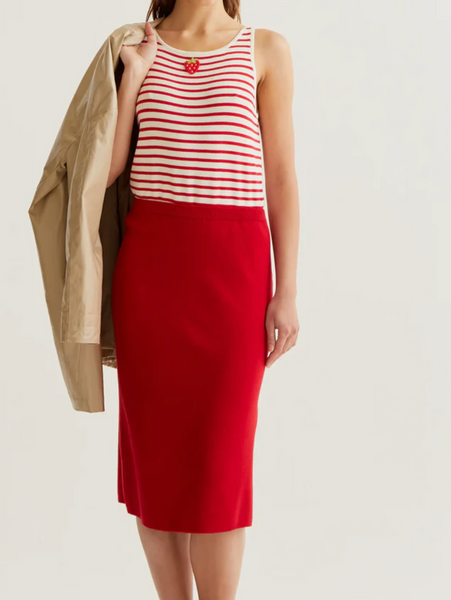 Gonna maglia rossa