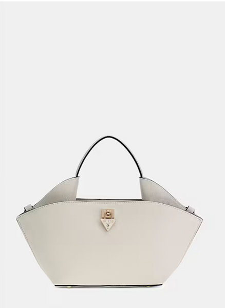 Borsa trapezio bianca