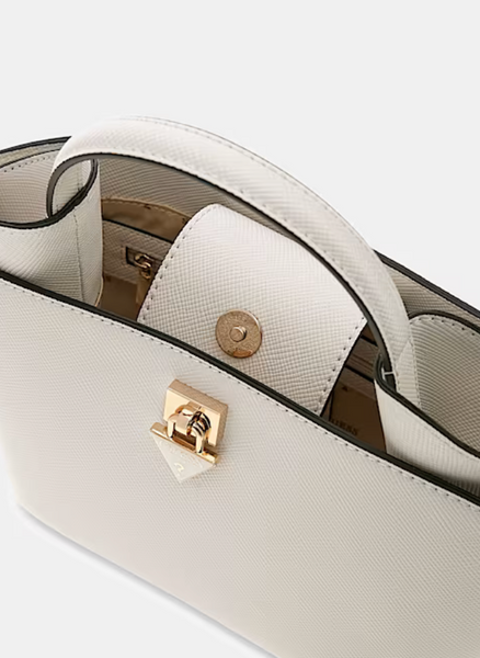 Borsa trapezio bianca
