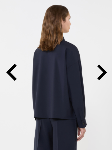 Camicia Fresco lana blu navy