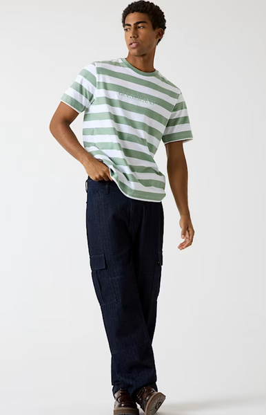 T-shirt righe Salvia