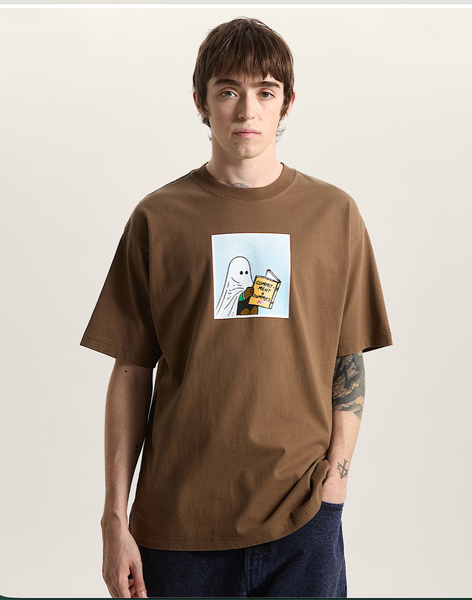 T-shirt Loose Ghost tabacco