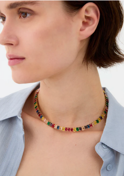 Collana girocollo multicolor
