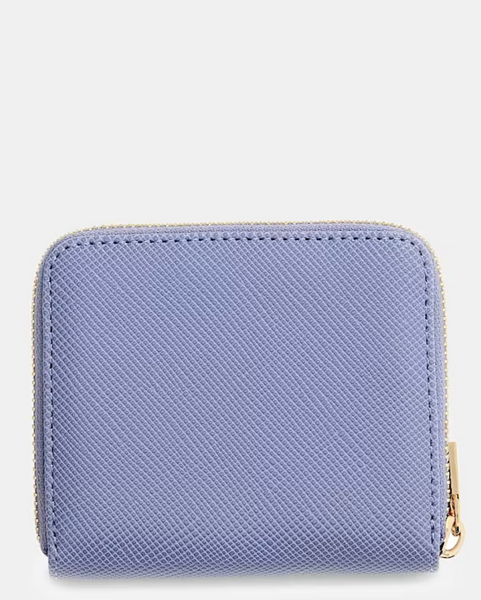 Portafoglio mini saffiano azzurro