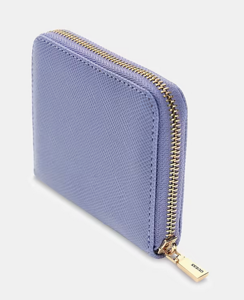 Portafoglio mini saffiano azzurro