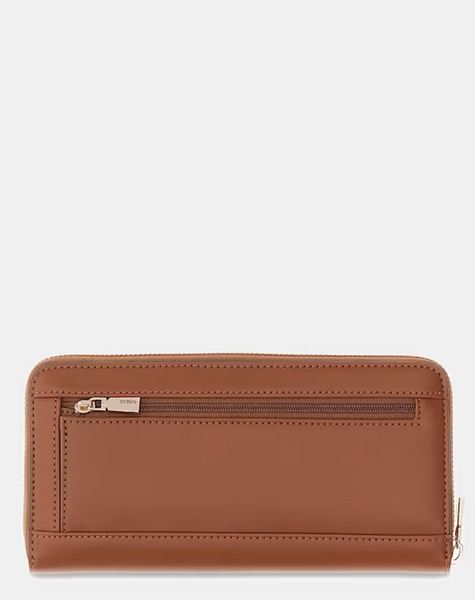 Portafoglio cognac con morsetto