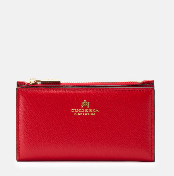 Portafoglio pelle tomato