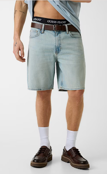 Short cargo in denim