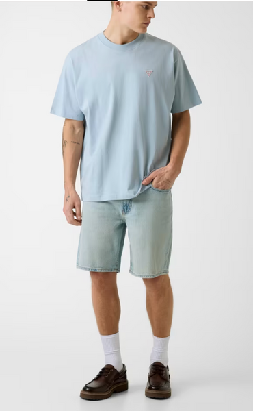 Short cargo in denim