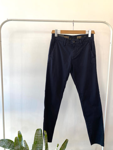 Pantalone slim blu