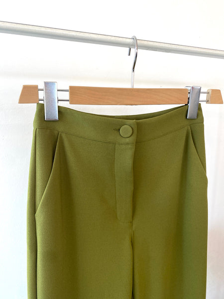 Pantalone flare kiwi