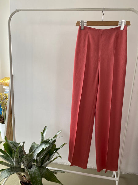 Pantalone in raso texture